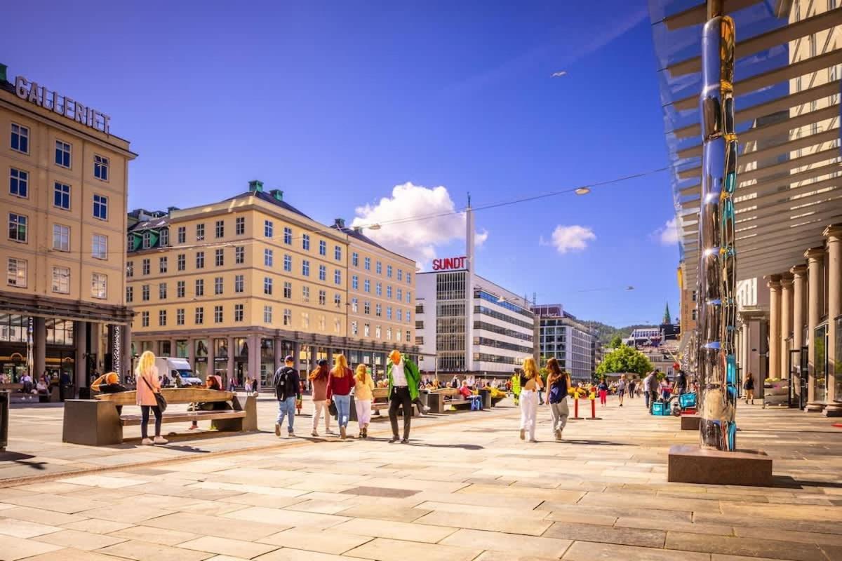 Dinbnb Apartments I Mid-City Luxury With Mini Balcony And Smart Tv & Sound System Bergen Buitenkant foto
